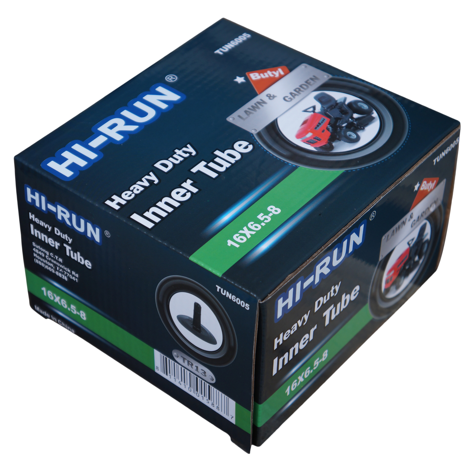 HI-RUN, Tube 16X6.5-8 (TR13) Lawn Garden, Fits Rim Size 8 in, Included (qty.) 1 Model# TUN6005